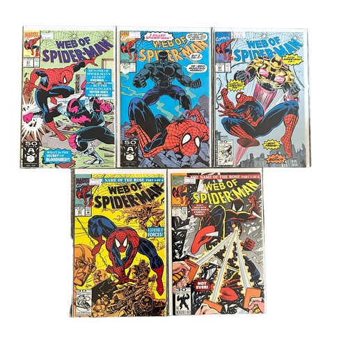 493 - Marvel Comics, Web Of Spider-Man 1990s Nos 65-69, 71-83, 85, 87: All 20 comics are bagged & boarded,... 