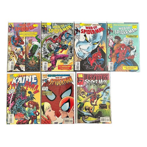 494 - Marvel Comics Web Of Spider-Man 1990s nos 88-92, 95-96, 104-109, 111-113, 124-125, Plus Webspinners ... 