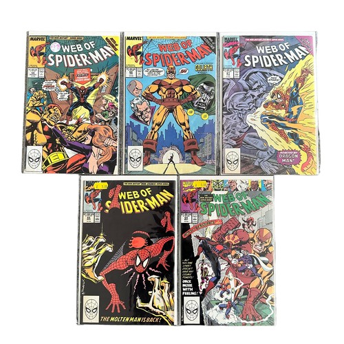 499 - Marvel Comics Web Of Spider-Man 1980s Nos 34-35, 37-41, 43-45, 48-50, 52-62, 64, All 25 comics are b... 