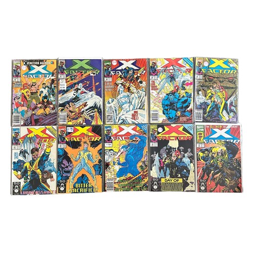 502 - Marvel Comics X Factor 1970s Nos 17, 46-53, 55-59, 61-71: All comics up to no 59 bagged & boarded, 6... 