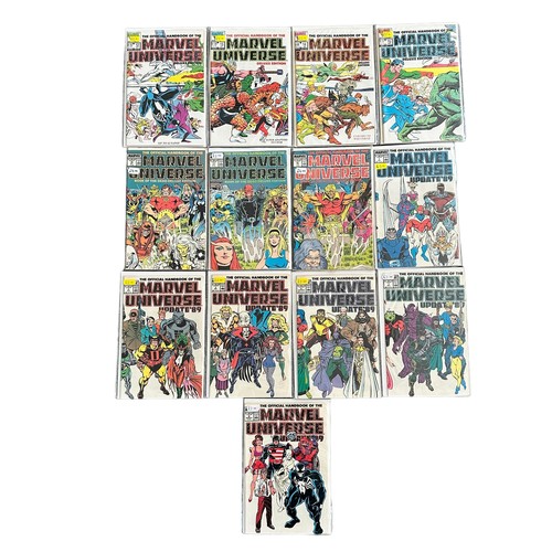 504 - Marvel Universe: Official Handbook of The Marvel Universe 1980s Nos 2, 6, 8, 15: Marvel Universe Del... 