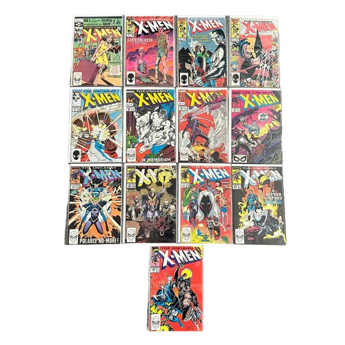 516 - Marvel Comics The Uncanny X-Men 1980/90s Nos 151, 186, 210, 211, 217, 228, 230, 248, 250, 252, 253, ... 