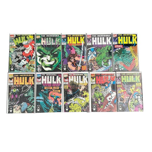 517 - Marvel Comics The Incredible Hulk 1980/90s Nos 363-387:
 All 25 comics are bagged & boarded, NM.