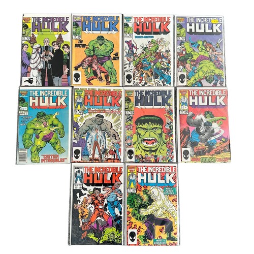 523 - Marvel Comics The Incredible Hulk 1980s Nos 303-307, 309-327, 330: All 25 comics are bagged & boarde... 