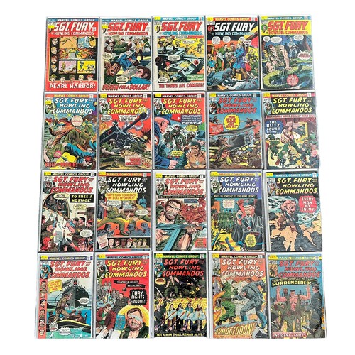 531 - Marvel Comics SGT. Fury and his Howling Commandos 1970s Nos 101, 102, 104, 110, 112, 117, 118, 120,-... 