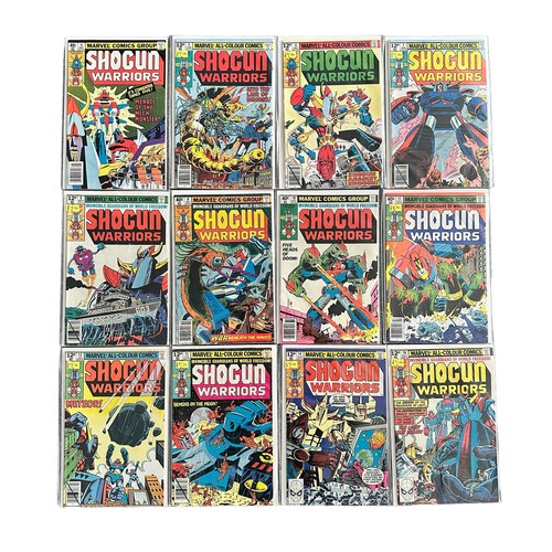 532 - Marvel Comics Shogun Warriors 1970s Nos 4-14, 16: All 12 comics bagged & boarded, NM.