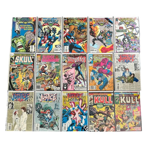 543 - Selection of Marvel Comic Titles to include: Skrull kill Krew 1995 set of 5: Skull The Slayer 1970s ... 