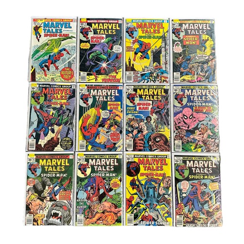 554 - Marvel Tales Spider-Man 1970s Nos 47, 74, 76, 88, 90-94: All 20 comics are bagged & boarded, NM.