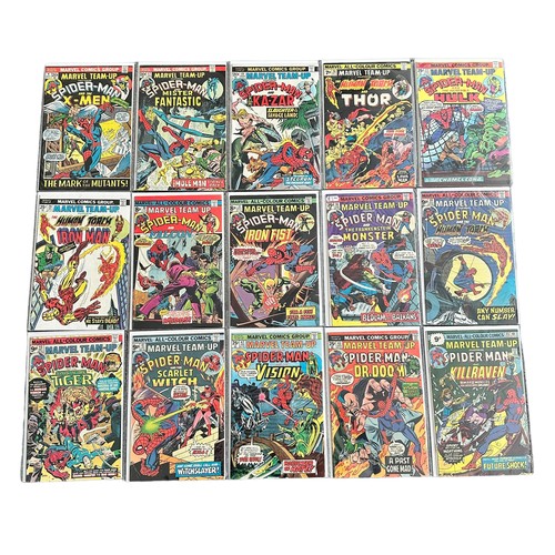 558 - Marvel Team Up Featuring Spider-Man 1970s Nos 4, 17, 19, 26, 27, 29-31, 36, 39, 40-43, 45-49, 51-54,... 