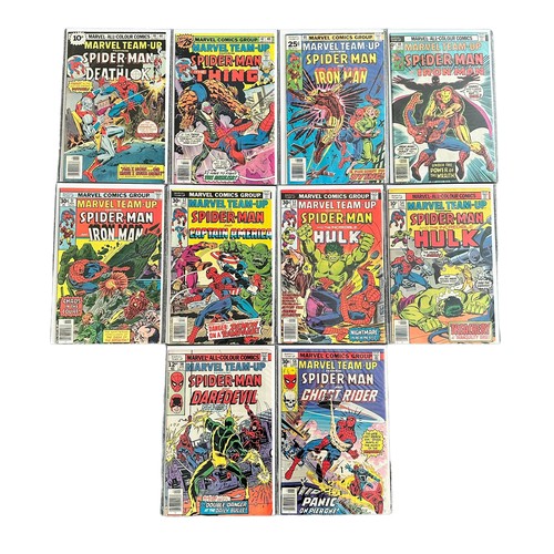 558 - Marvel Team Up Featuring Spider-Man 1970s Nos 4, 17, 19, 26, 27, 29-31, 36, 39, 40-43, 45-49, 51-54,... 