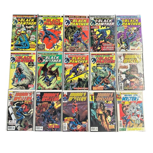 566 - Selection of Marvel Comic titles: Black Panther 1970s Nos 7, 8, 10, 11, 12, 14, 15, 16, 17 Ungraded:... 