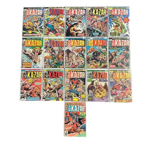 570 - Marvel Comics Kazar Lord Of The Hidden Jungle 1970s Nos 2-20: Kazar the Savage 1980s Nos 1-6, 9, 10,... 