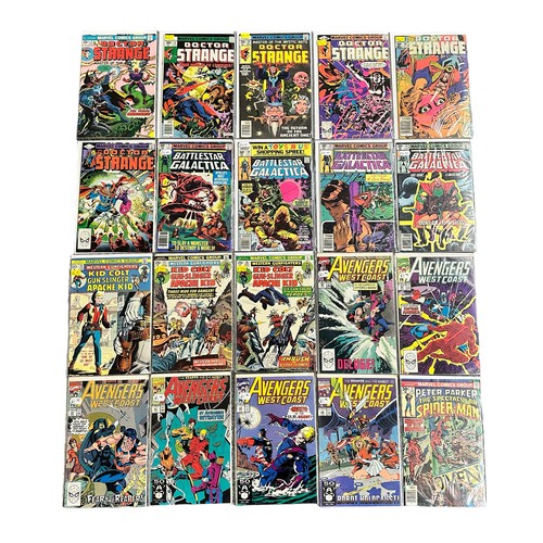 571 - Selection of Marvel Comic Titles to include: Battlestar Galactica 1979 Nos 20, 21, 22, 23: Western G... 