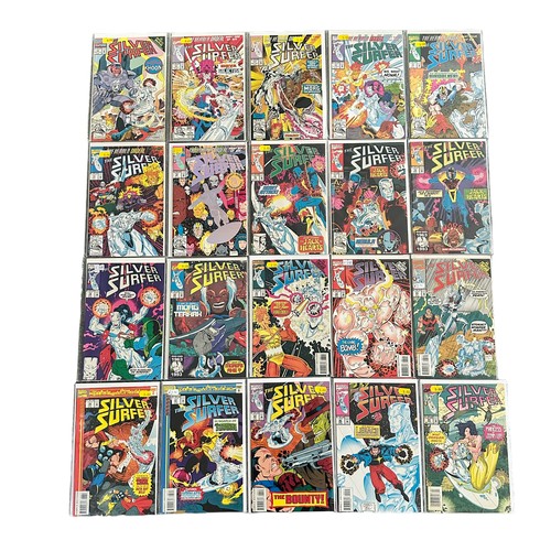 573 - Marvel Comics Silver Surfer 1990s Nos 69-80, 83-87, 89-100: Silver Surfer Warlock Resurrection 1993 ... 