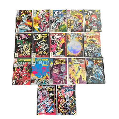 573 - Marvel Comics Silver Surfer 1990s Nos 69-80, 83-87, 89-100: Silver Surfer Warlock Resurrection 1993 ... 