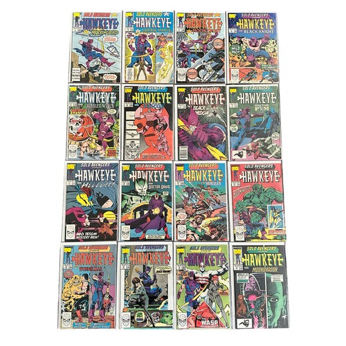 574 - Marvel Comics Solo Avengers Starring Hawkeye: 1980s Nos 1-16. All 16 comics are bagged & boarded, NM... 