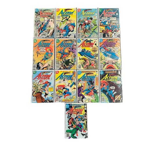 459 - Superman's Action Comics 1970/80s Nos 471-474, 476, 480-484, 508-518, 528-531: All 25 comics bagged ... 