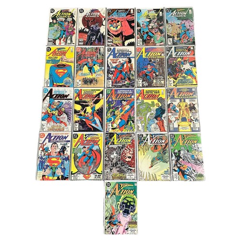 461 - DC Action Comics Superman 1980s Nos 573, 574, 577, 578, 579, 581, 583,-590, 600-601, 643, 645, 66, 6... 