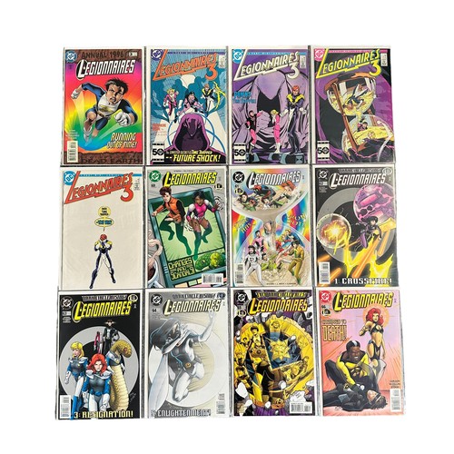 464 - DC Comics Legionnaires 1990s Nos 60-77: Legionnaires 3 1980s Nos 1, 2, 3, 4: 1996 Legionnaires Annua... 