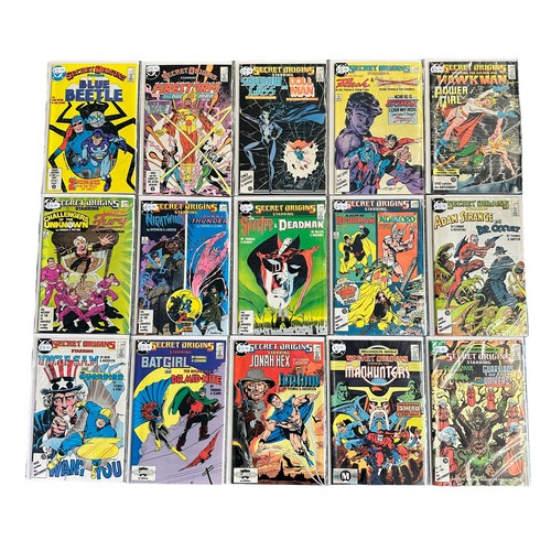 465 - DC Comics Secret Origins 1980s Nos 2, 4, 8, 9, 11, 12, 13, 15, 16, 17, 19-26, 29, 30: All 20 comics ... 