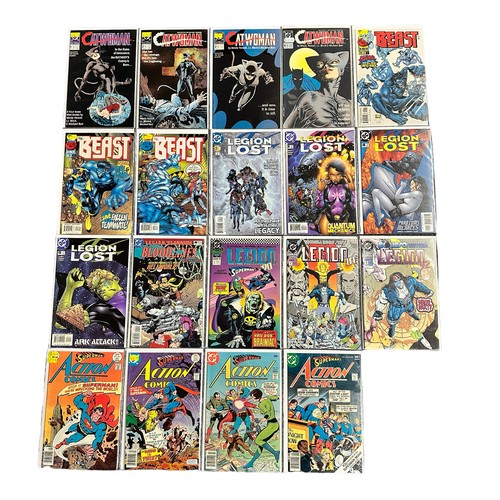 476 - Selection of DC Comic Titles to include: Catwoman 1989 mini Series of 4: The Beast 1997 Nos 1, 2, 3:... 