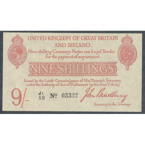 245 - Bradbury 1915 (21 Jan) treasury note ten shillings E1/60 No.05258