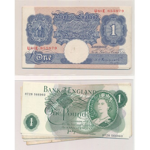 238 - GB Banknotes £1 collection (31) in mixed condition with Peppiatt (7), Beale (9, including K81C 33076... 