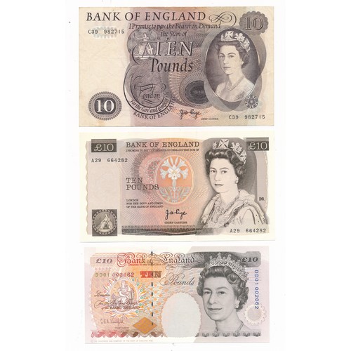 236 - GB Banknotes £10 and £20 collection (6) good very fine to uncirculated, with £20 Page D48, Gill 1991... 