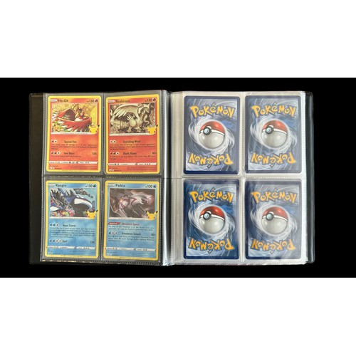 363 - Folder containing 49 Pokemon Celebration Cards. All in good condition. Holo and full art cards. QTY ... 