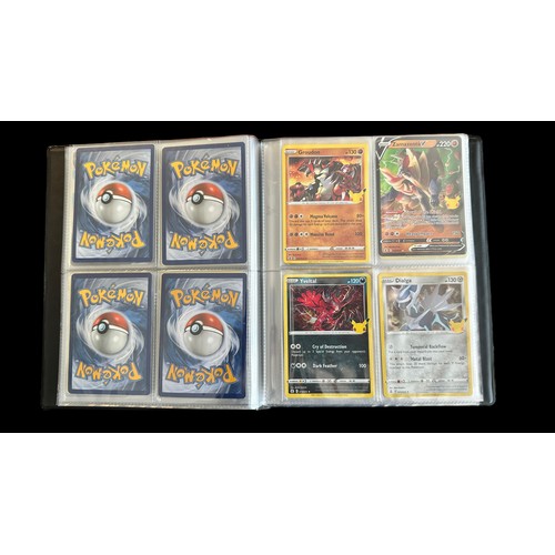 363 - Folder containing 49 Pokemon Celebration Cards. All in good condition. Holo and full art cards. QTY ... 