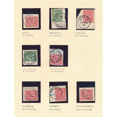 142 - Great Britain, Irish Cancellations, superb collection of GB FU/U with Irish postmarks (location in b... 