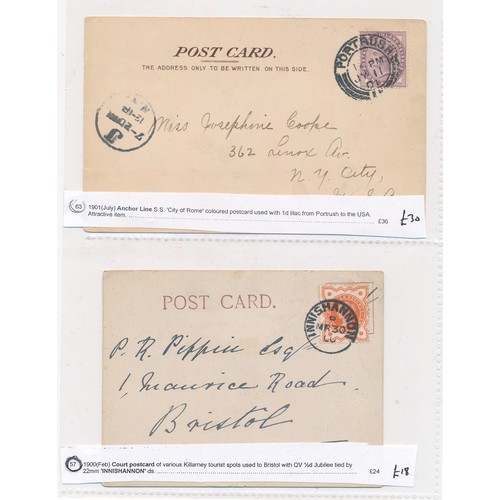 91 - Ireland, interesting early QV cover collection, to include; 1840 (April) Entire to London Bagenalsto... 