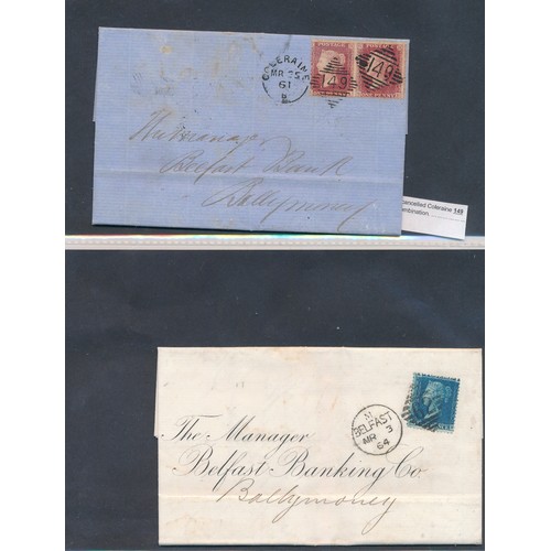 91 - Ireland, interesting early QV cover collection, to include; 1840 (April) Entire to London Bagenalsto... 