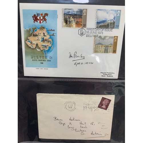 99 - Ireland, interesting Four Kings  to QEII cover collection in binder, including Airmail, Paquebot and... 