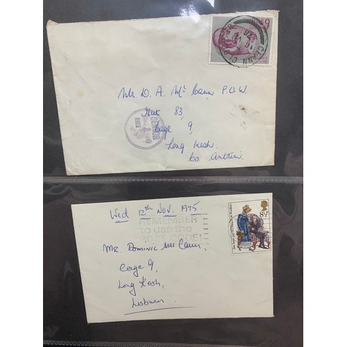 99 - Ireland, interesting Four Kings  to QEII cover collection in binder, including Airmail, Paquebot and... 