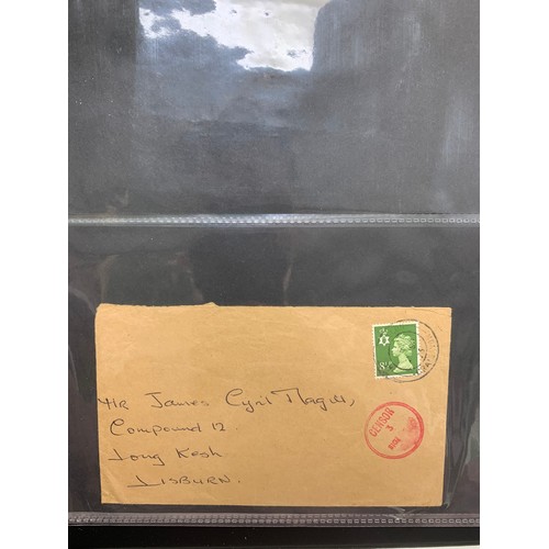 99 - Ireland, interesting Four Kings  to QEII cover collection in binder, including Airmail, Paquebot and... 