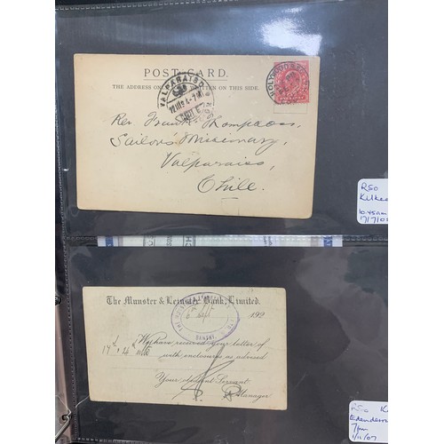 99 - Ireland, interesting Four Kings  to QEII cover collection in binder, including Airmail, Paquebot and... 