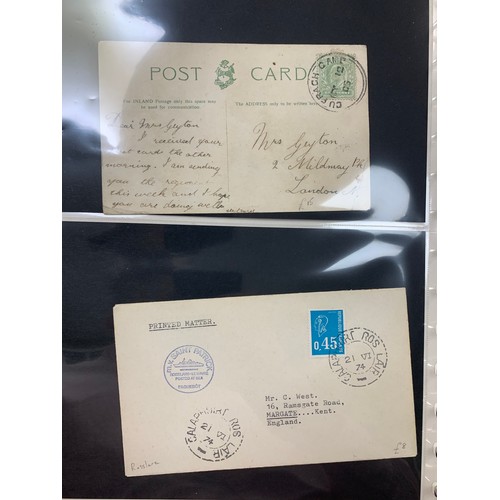 99 - Ireland, interesting Four Kings  to QEII cover collection in binder, including Airmail, Paquebot and... 