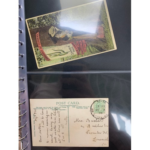 99 - Ireland, interesting Four Kings  to QEII cover collection in binder, including Airmail, Paquebot and... 