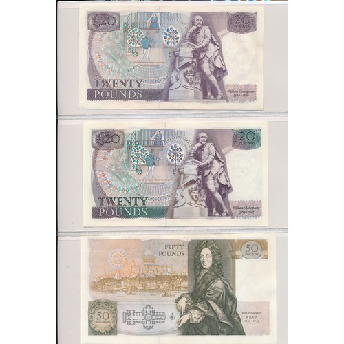 232 - GB Banknotes Somerset, Gill & Kentfield (15), with Somerset £50 B51, £20 H07, 18A, £10 AN68, £5 LW01... 