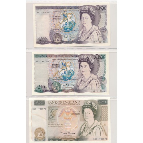 232 - GB Banknotes Somerset, Gill & Kentfield (15), with Somerset £50 B51, £20 H07, 18A, £10 AN68, £5 LW01... 