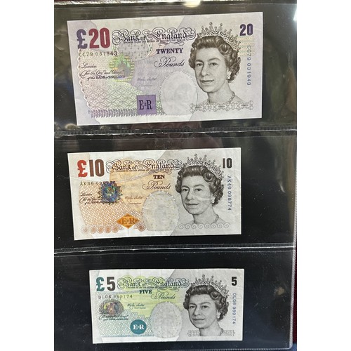 233 - GB Banknotes (34) with £50 Lowther J01, Salmon AC68, ranges of £20, £10, £5, £1, 10/- etc.