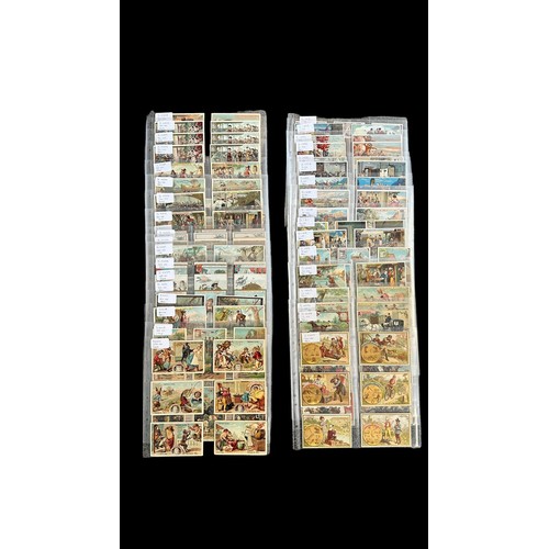 359 - Liebig collection of complete sets of 6 (103), in plastic sleeves, in an album with numbers ranging ... 