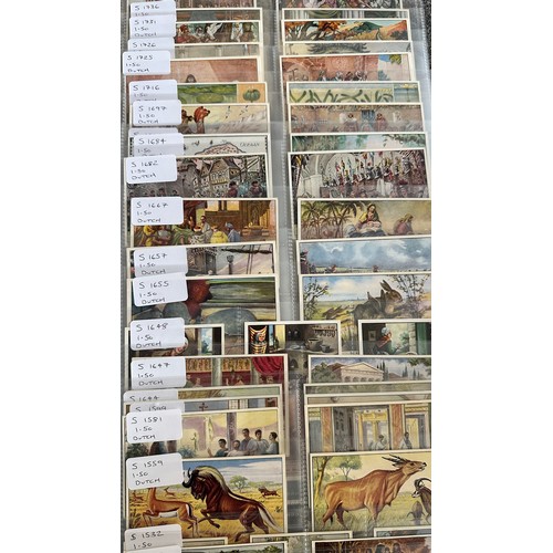 359 - Liebig collection of complete sets of 6 (103), in plastic sleeves, in an album with numbers ranging ... 