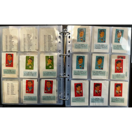 358 - L.C.L./L.O.L. Chile 1962 World Cup Football stickers (approx. 2,500), in 2 albums, all in plastic sl... 