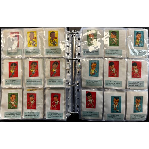 358 - L.C.L./L.O.L. Chile 1962 World Cup Football stickers (approx. 2,500), in 2 albums, all in plastic sl... 