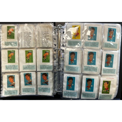 358 - L.C.L./L.O.L. Chile 1962 World Cup Football stickers (approx. 2,500), in 2 albums, all in plastic sl... 