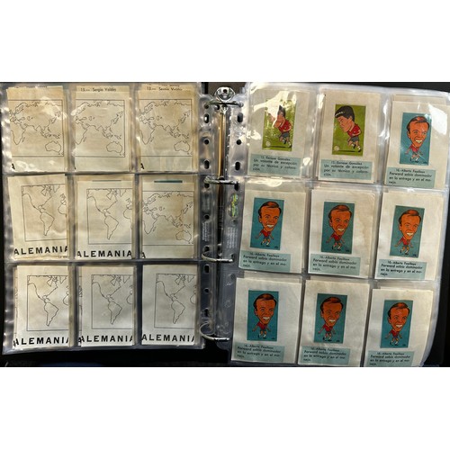 358 - L.C.L./L.O.L. Chile 1962 World Cup Football stickers (approx. 2,500), in 2 albums, all in plastic sl... 