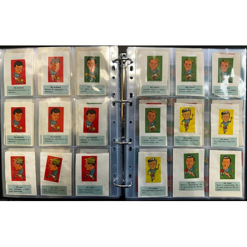 358 - L.C.L./L.O.L. Chile 1962 World Cup Football stickers (approx. 2,500), in 2 albums, all in plastic sl... 