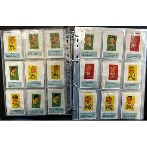 358 - L.C.L./L.O.L. Chile 1962 World Cup Football stickers (approx. 2,500), in 2 albums, all in plastic sl... 